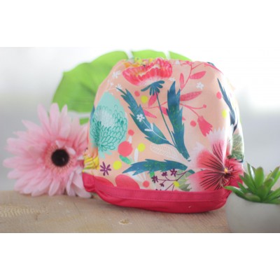 Pink flower - 2.0 - Pocket diaper - Ready to ship